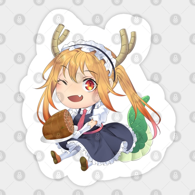 Miss Kobayashi Dragon Maid - Tohru Sticker by Anime Access